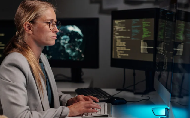 Women Cyber Stock Photo